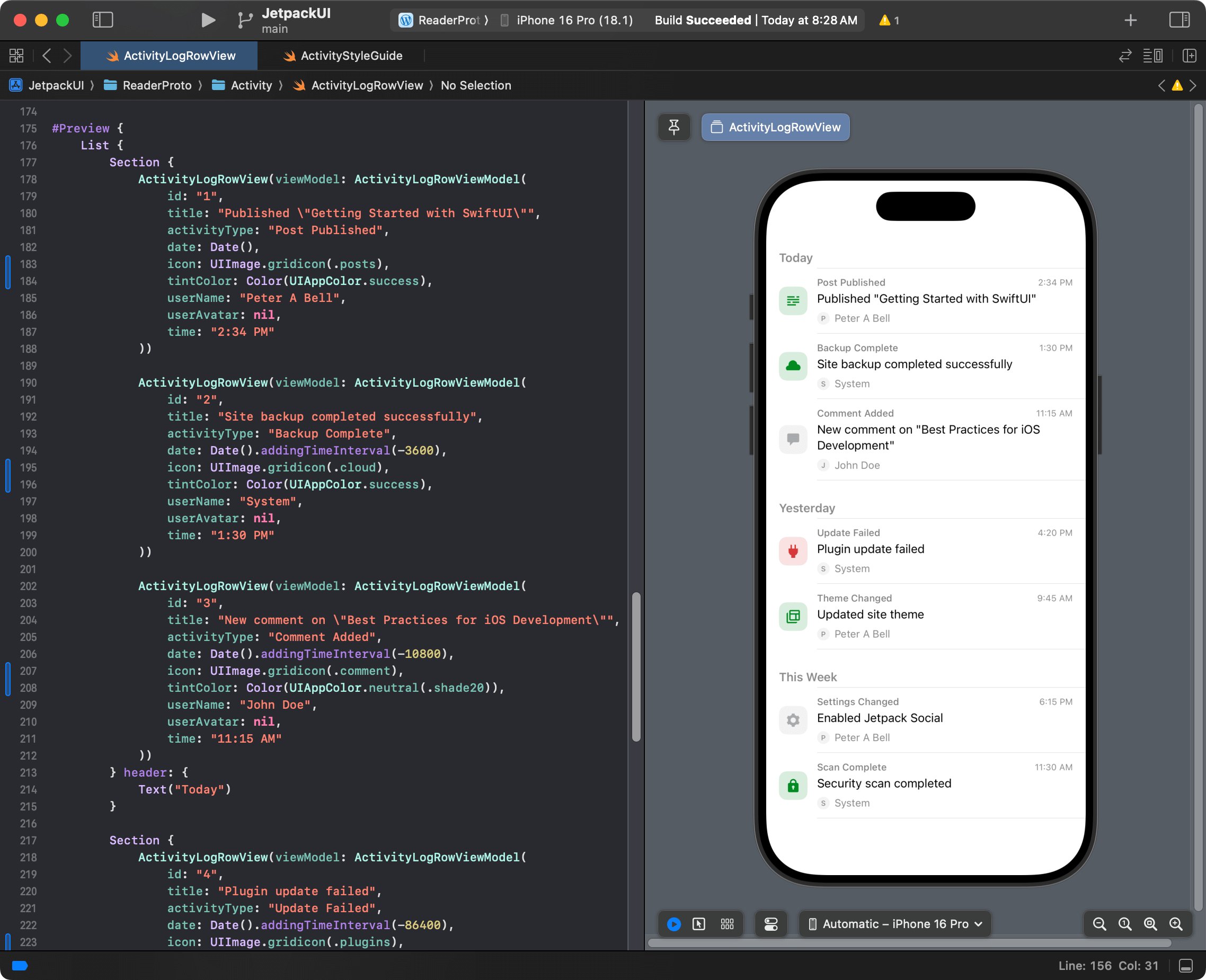 Xcode Preview